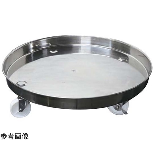 18−8タンク運搬用台車(ゴム車)φ40