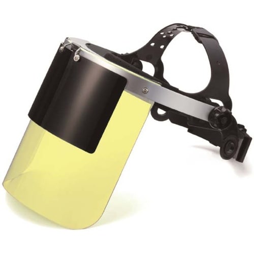 フェイスシールド かぶり型 イエロー #