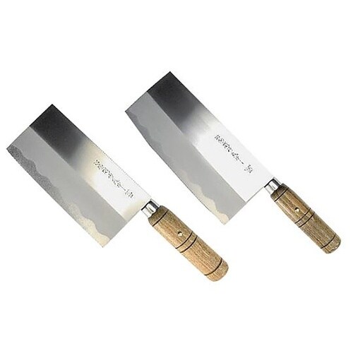 関鍔蔵作丸木柄 中華包丁 8インチ 43