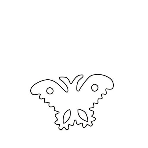 中華細工用抜型 蝶小 080010