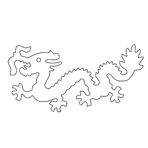 中華細工用抜型 龍大 079003