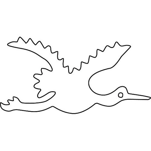 中華細工用抜型 鶴小 080002