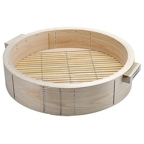 桧深型中華セイロ身・取手付(補強パイプ3