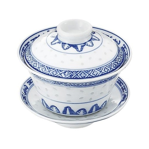 ホタル陶器 3斗茶碗(蓋.受皿付) (龍