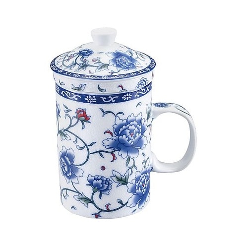 中国茶マグストレーナー付(71075)白