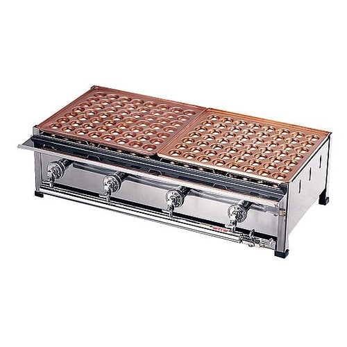KD 銅たこ焼台 4連セット D(36穴