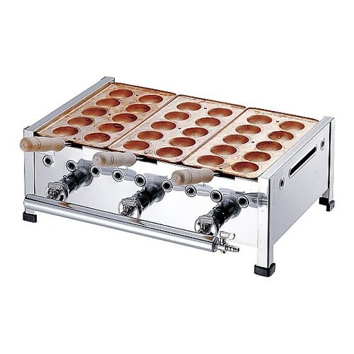 AKS明石焼台(8穴用)4枚掛セット 0