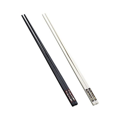 PBT龍模様箸 黒25cm 454135