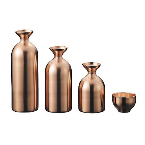 メタル丼 徳利 銅メッキ 徳利Baby?