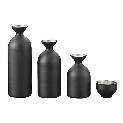 メタル丼 徳利 黒アクリル塗装 ぐい呑レ