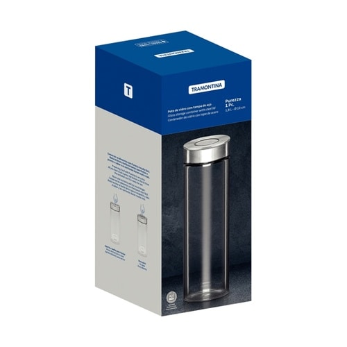 グラスコンテイナー ステンレス蓋 1.8