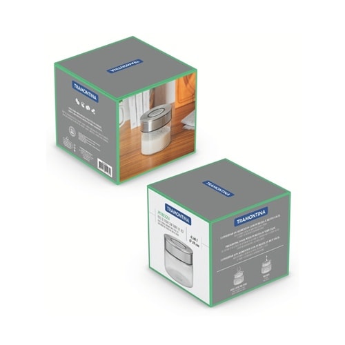 グラスコンテイナー ステンレス蓋 0.4