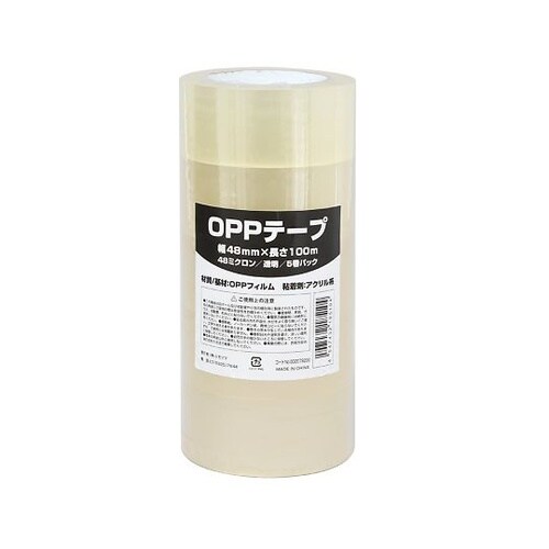 OPPテープ 透明 48mm幅×100m