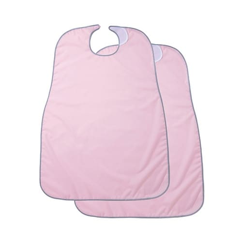 食事前掛 2枚組(無地) ピンク 103