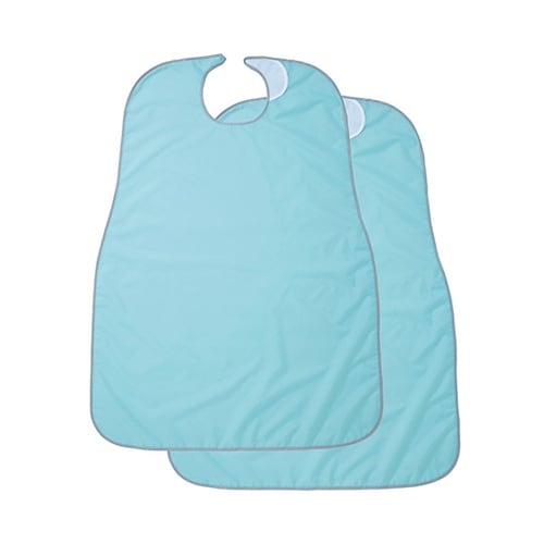 食事前掛 2枚組(無地)ブルー 1031