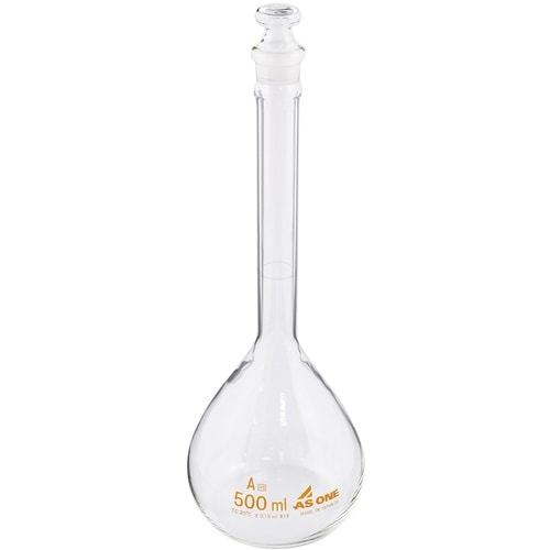 AS メスフラスコ白500ml高精度ASONE