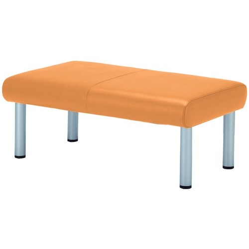 MIZUNO ロビーチェア 2人用背無 オレンジ