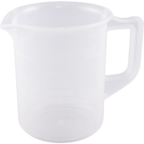 AS ポリプロピレン手付きビーカー200ml