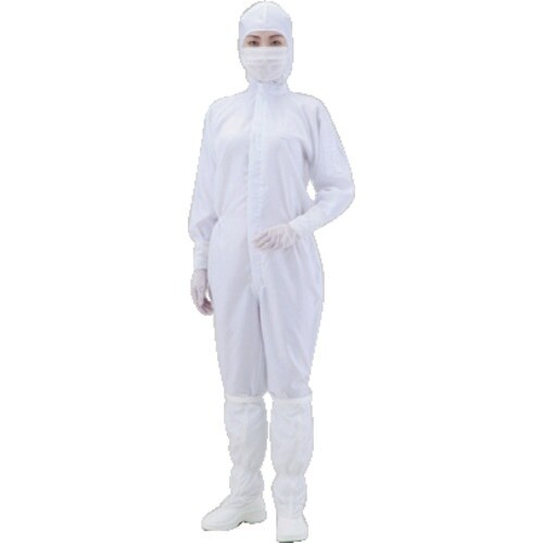 AS 無塵衣 AS197C フード付 白 3L