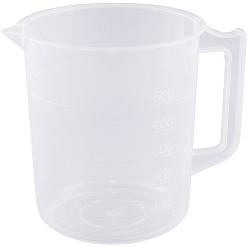 AS ポリプロピレン手付きビーカー500ml