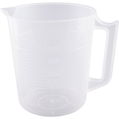 AS ポリプロピレン手付きビーカー1000ml