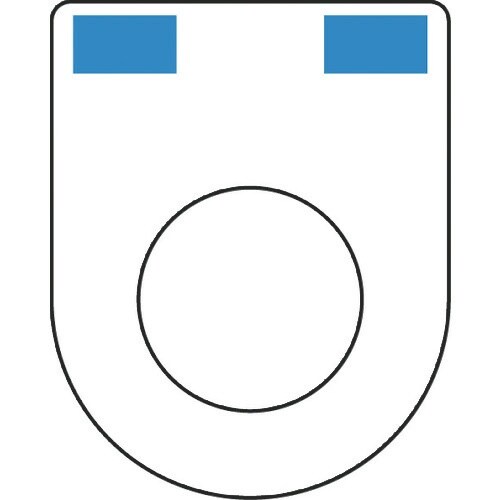 IM 押ボタン(メガネ銘板)φ22.5(別作)2ノ