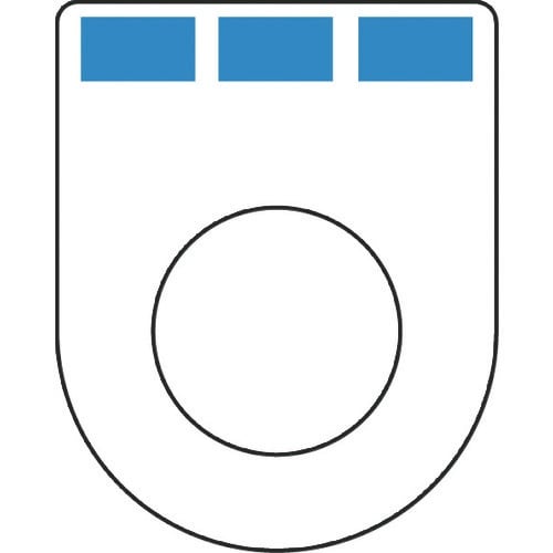 IM 押ボタン(メガネ銘板)φ22.5(別作)3ノ