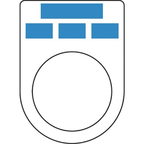 IM 押ボタン(メガネ銘板)φ30.5(別作)3ノ
