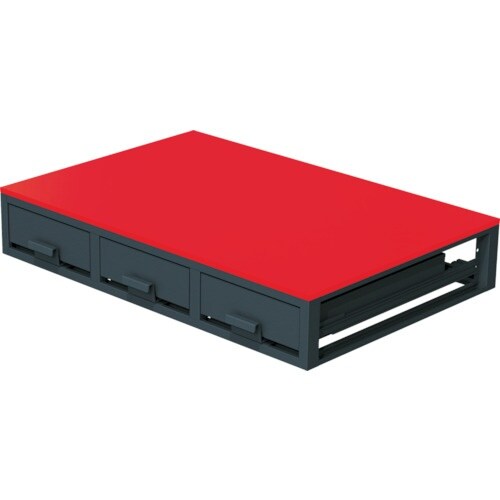 DENSAN バンキャビネット(3列引き出し)