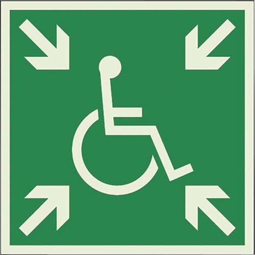 ユニット 一時避難エリア標識