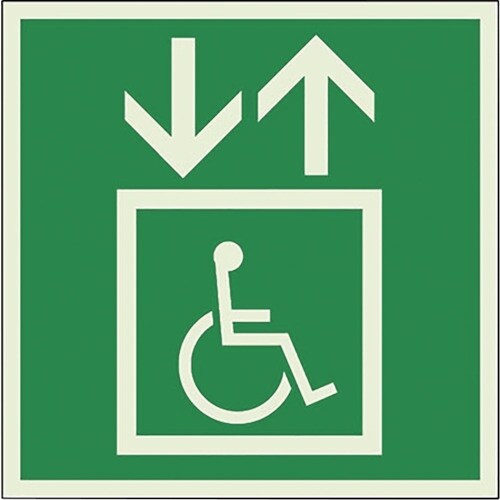 ユニット 避難誘導エレベーター標識