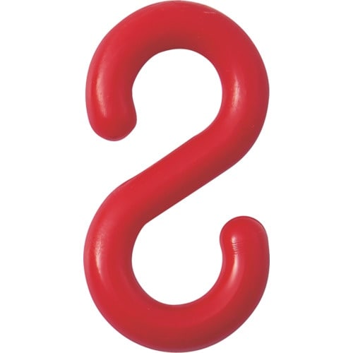 緑十字 S字フック 赤 PF−6R 線径6mmΦ