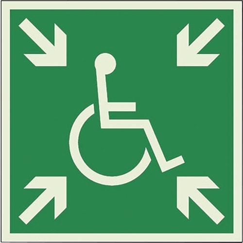 ユニット 一時避難エリア標識