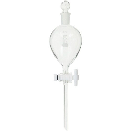 SIBATA 分液ロート PTFEコック付 100