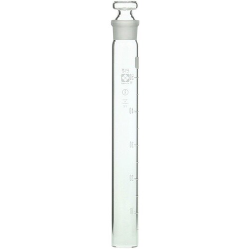 SIBATA 共通摺合共栓比色管 平栓付 白目盛