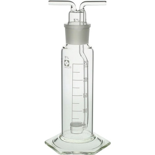 SIBATA 共通摺合ガス洗浄びん ろ過板付 84