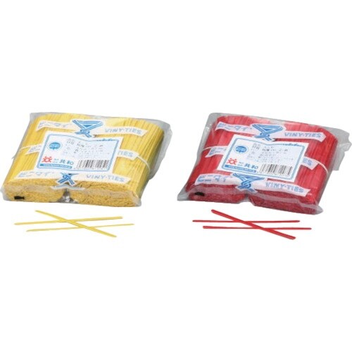 ビニタイ PVCカット品 赤 4mmX10cm (