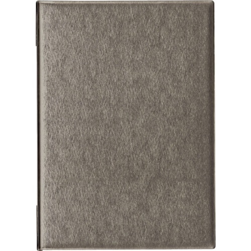 OP メニューファイル レザー調 A4 4頁 黒