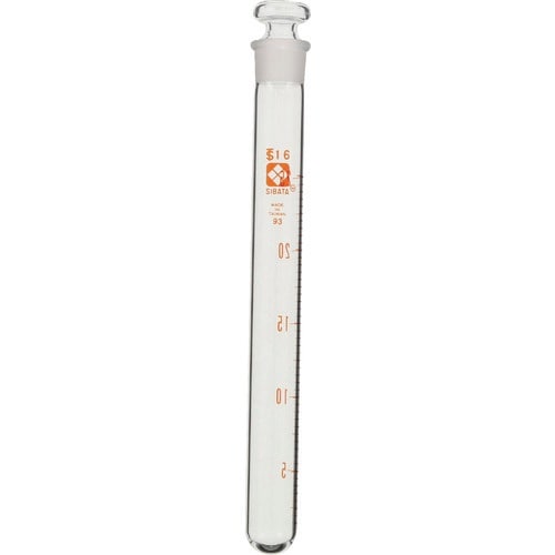 SIBATA 共通摺合共栓試験管 平栓付 25mL