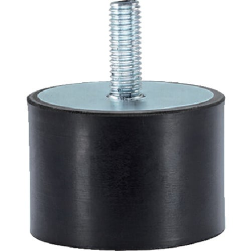 HALDER ゴム バッファー 円筒形 オネジ付