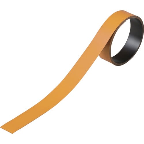 緑十字 テープ状カラーマグネット オレンジ マグネ