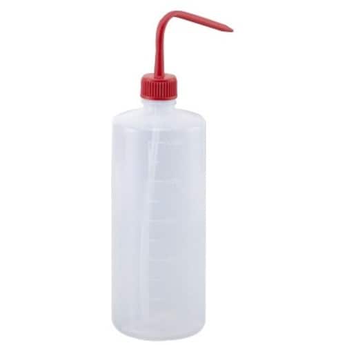 AS 洗浄瓶カラフルバリエ(細口)レッド 1L