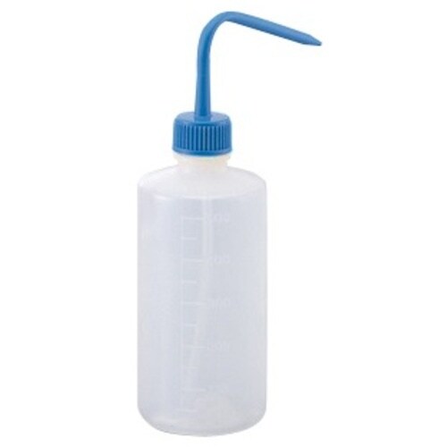 AS 洗浄瓶カラフルバリエ細口ブルー500ml
