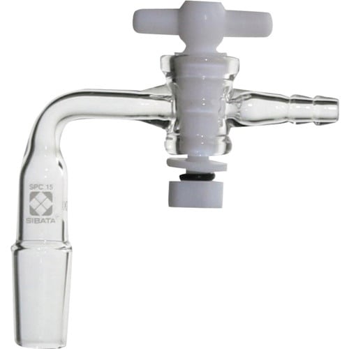 SIBATA SPC排気管 曲管 PTFEコック付