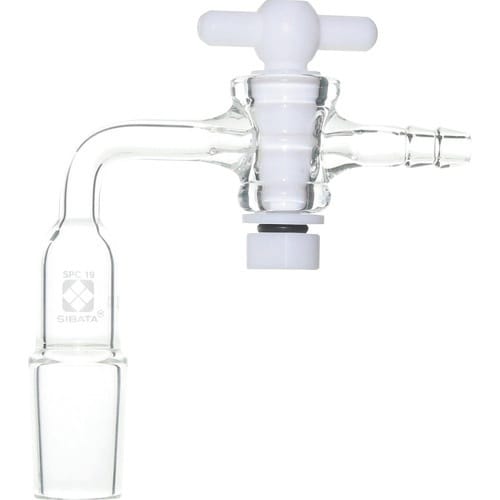 SIBATA SPC排気管 曲管 PTFEコック付