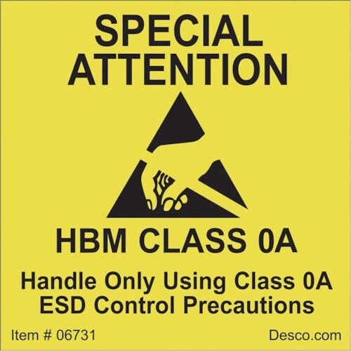 DESCO ラベル SPECIAL ATTENTI