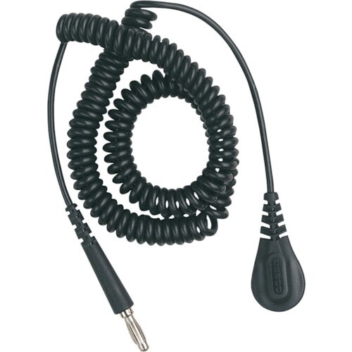 DESCO コード、コイル式、黒、1.83m、4m