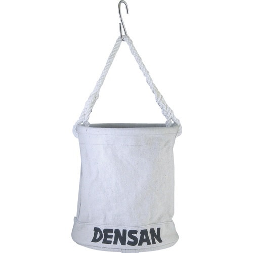 DENSAN 丸型バケツフック付・白