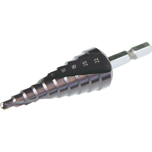 DENSAN ブラックチタンステップドリル