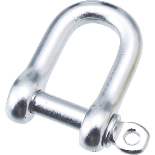 水本 アルミシャックル(シルバー) 呼び6mm 使